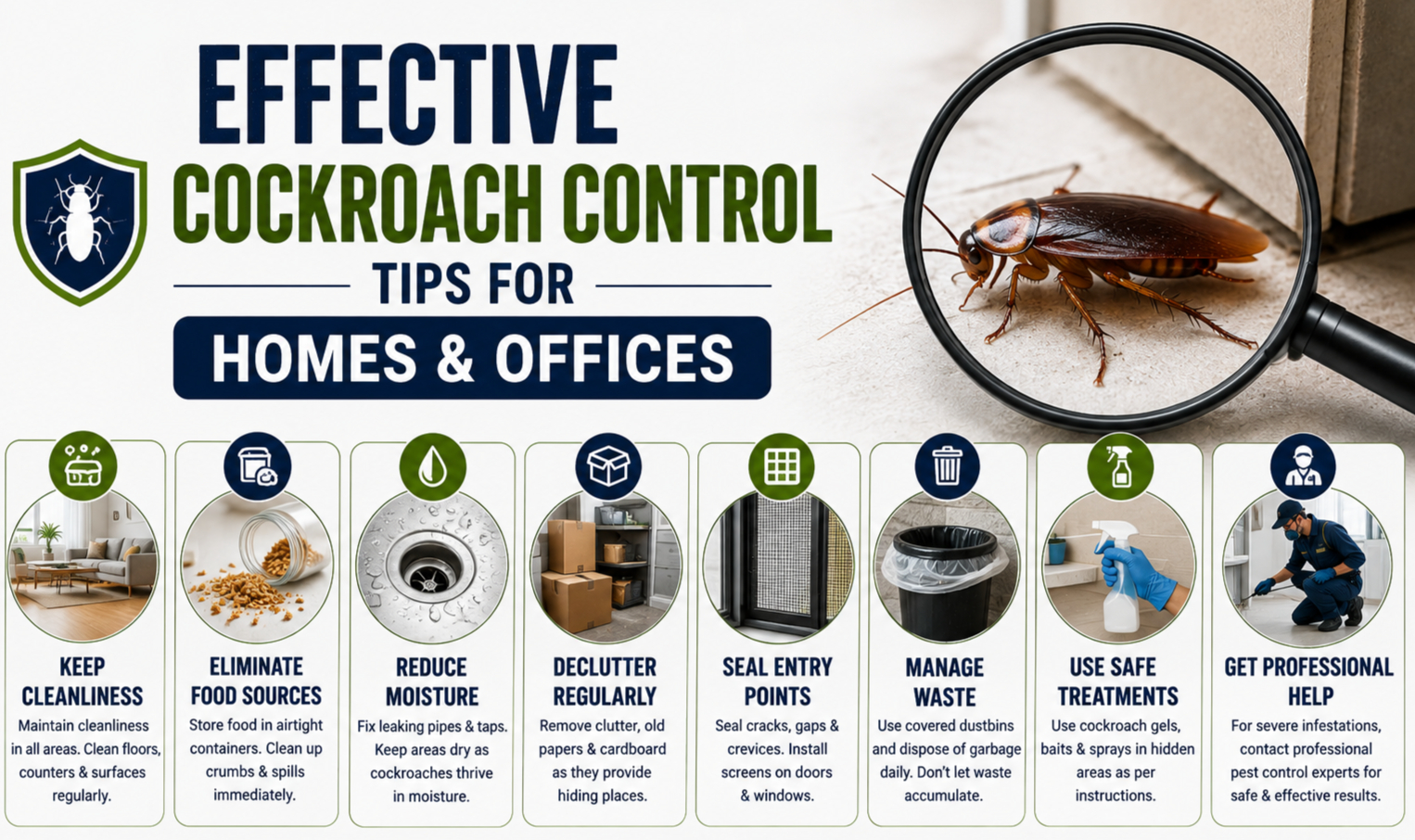 Professional cockroach control service